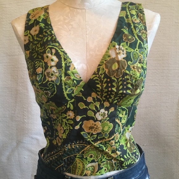 Anthropologie Tops - VTG 90s Anthro Backless Boho Apron Tie Party Top